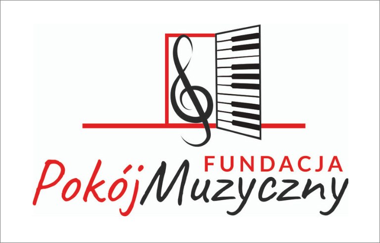 Fundacja Pokój Muzyczny, logo nuta, klawisze